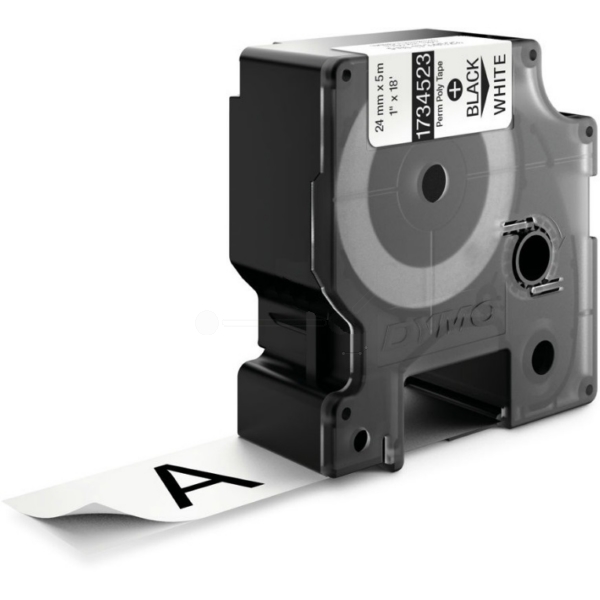 Original Dymo S0773830 / 1734523 Farbband /Farbrolle schwarz auf weiß (24mm x 5,5m)