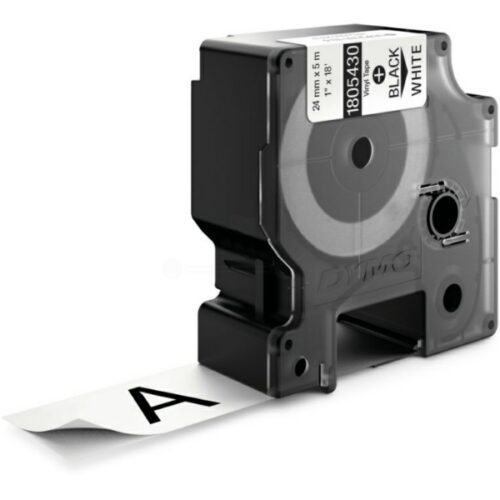 Original Dymo 1805430 Etiketten schwarz auf weiß (24mm x 5,5m)