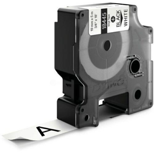 Original Dymo S0718620 / 18445 Etiketten schwarz auf weiß (19mm x 5,5m)