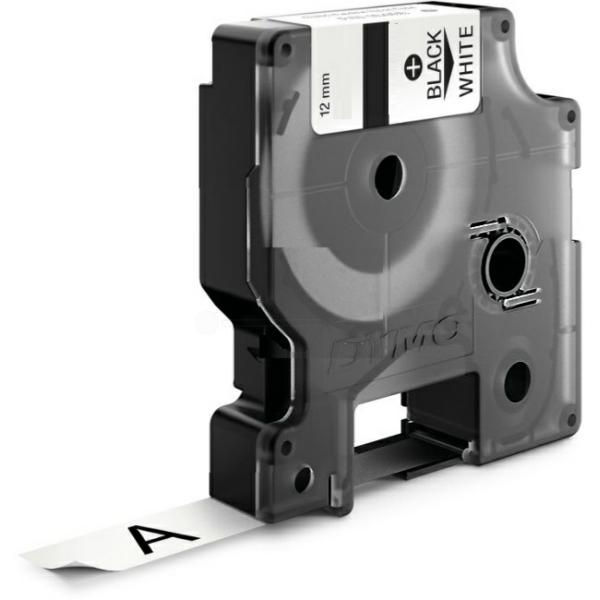 Original Dymo S0718210 / 18764 Etiketten schwarz auf weiß (12mm x 5,5m)