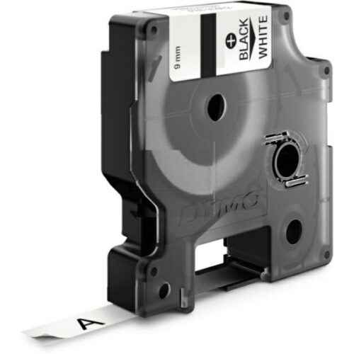 Original Dymo 18482 / S0718240 Etiketten schwarz auf weiß (9mm x 5,5m)