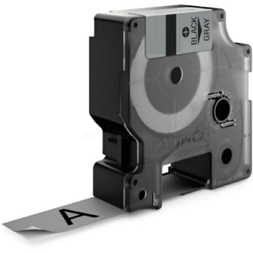 Original Dymo S0718170 / 18760 Etiketten schwarz auf silber (9mm x 5,5m)