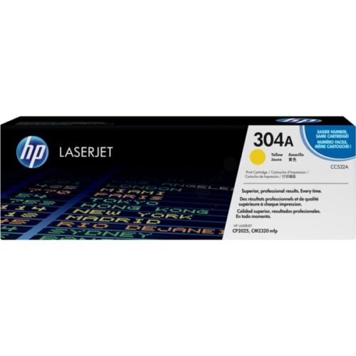 Original HP 304A / CC532A Toner gelb