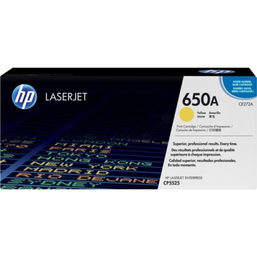 Original HP 650A / CE272A Toner gelb