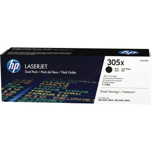 Original HP 305X / CE410XD Toner Doppelpack schwarz (2 Stück)