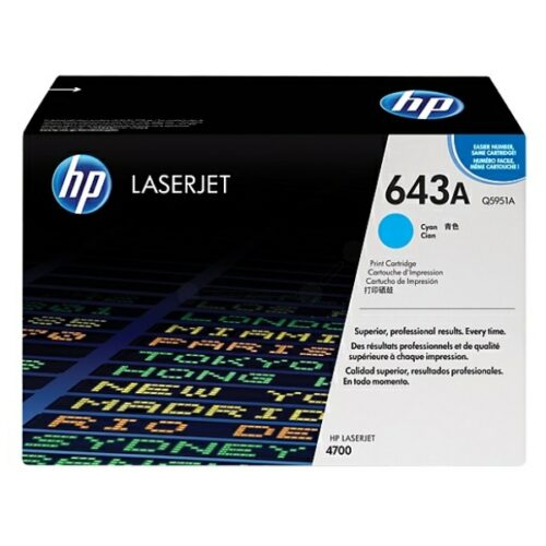 Original HP 643A / Q5951A Toner cyan