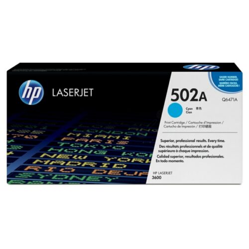 Original HP 502A / Q6471A Toner cyan