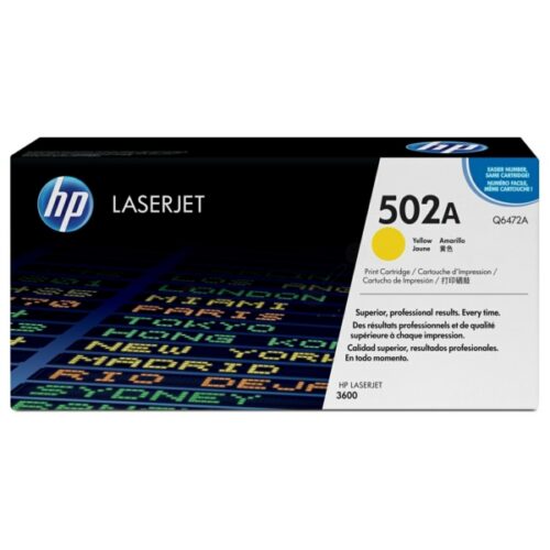 Original HP 502A / Q6472A Toner gelb