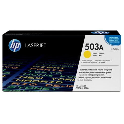 Original HP 503A / Q7582A Toner gelb