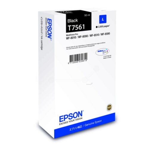 Original Epson T7561 / C13T756140 Tinte schwarz