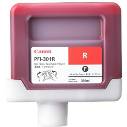 Original Canon PFI-301 R / 1492B001 Tinte rot