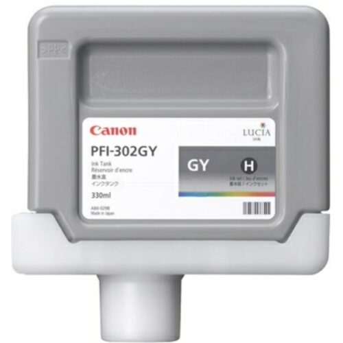 Original Canon PFI-302 GY / 2217B001 Tinte grau