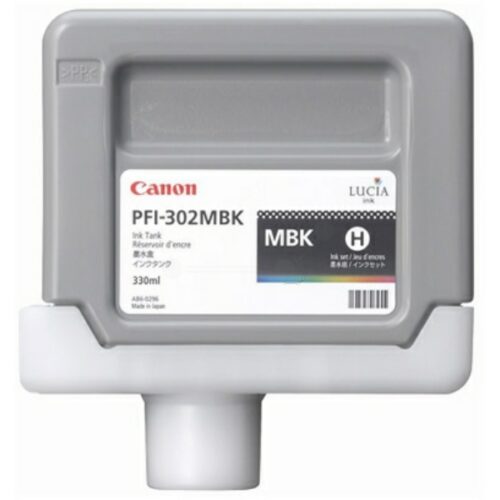 Original Canon PFI-302 MBK / 2215B001 Tinte matt schwarz