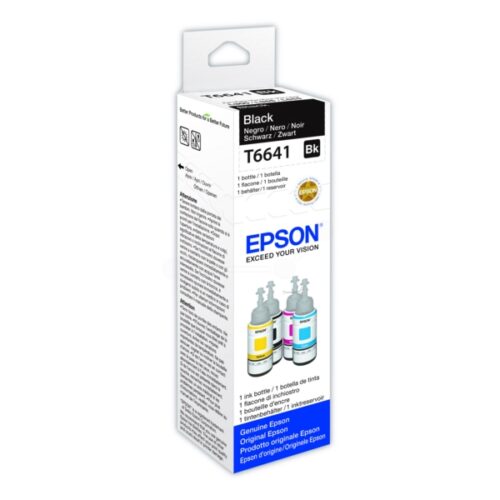 Original Epson T6641 / C13T664140 / C13T66414A Tintenflasche schwarz