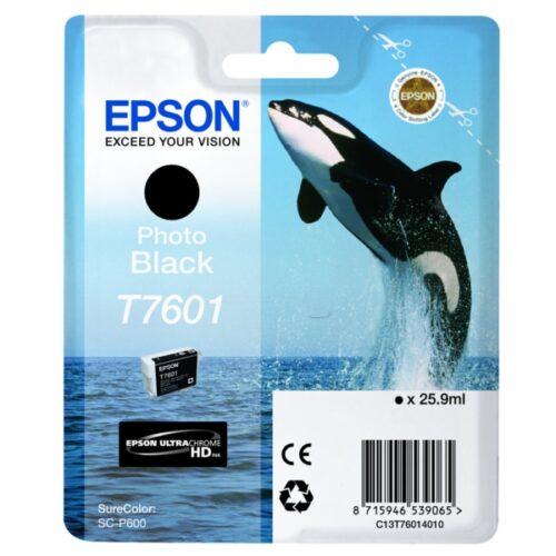 Original Epson T7601 / C13T76014010 Tinte photo schwarz
