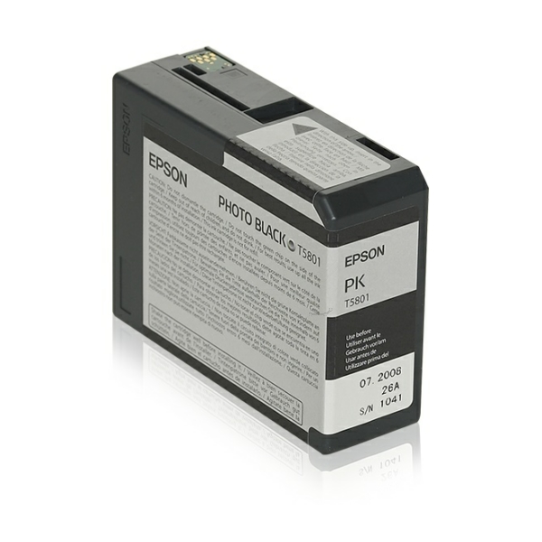 Original Epson T5801 / C13T580100 / C13T630100 Tinte photo schwarz