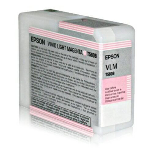 Original Epson T580B / C13T580B00 Tinte photo magenta