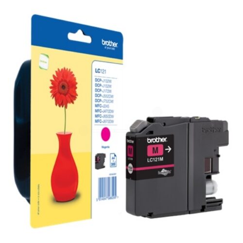 Original Brother LC-121M / LC-121MBP Tinte magenta