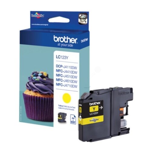 Original Brother LC-123Y / LC-123YBP / LC-123YBPDR Tinte gelb