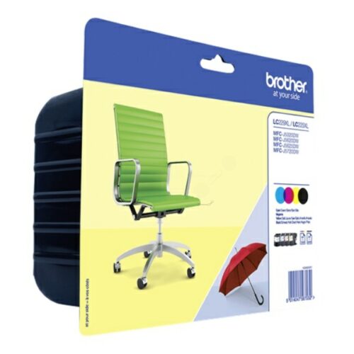 Original Brother LC-229XLVALBP / LC-229XLVALBPDR Tinte Multipack schwarz, cyan, magenta, gelb (4 Stück)