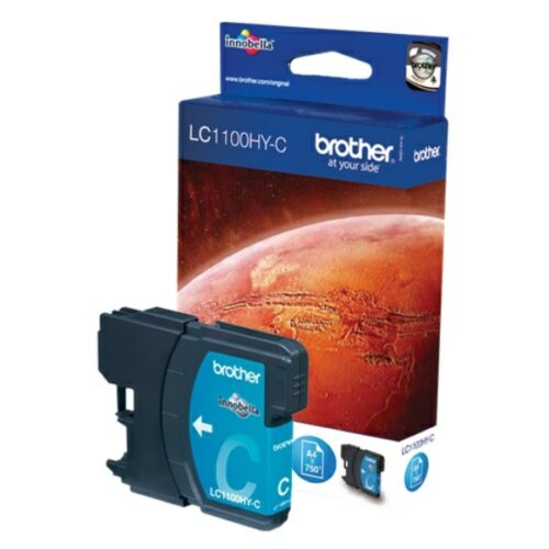 Original Brother LC-1100HYC / LC-1100HYCBP / LC-1100HYCBPDR Tinte cyan
