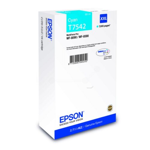 Original Epson T7542 / C13T754240 Tinte cyan