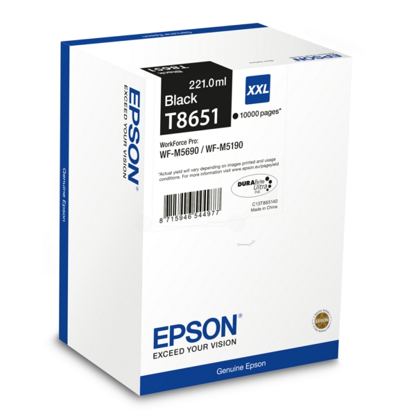 Original Epson T8651 / C13T865140 Tinte schwarz