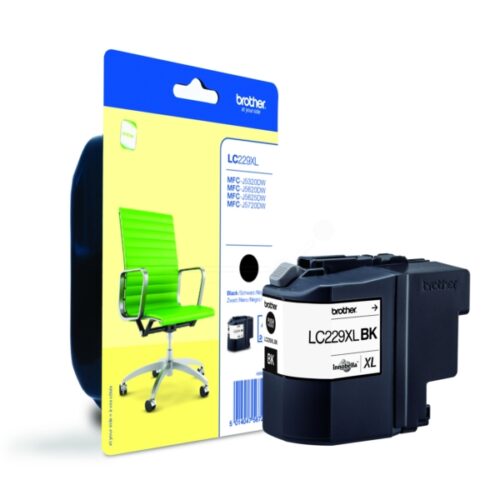 Original Brother LC-229XLBK / LC-229XLBKBP / LC-229XLBKBPDR Tinte schwarz