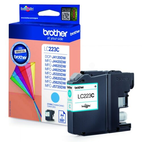 Original Brother LC-223C / LC-223CBPDR Tinte cyan