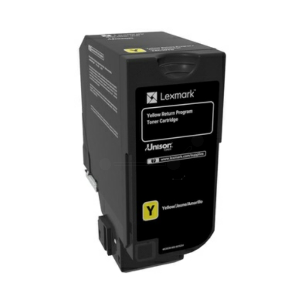 Original Lexmark 74C2HYE / 074C2HYE Toner gelb