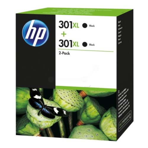 Original HP 301XL / D8J45AE Tinten Doppelpack schwarz (2 Stück)