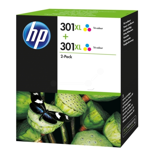 Original HP 301XL / D8J46AE Tinten Doppelpack color (2 Stück)