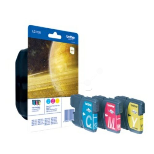 Original Brother LC-1100RBWBP / LC-1100RBWBPDR Tinte Multipack cyan, magenta, gelb (3 Stück)