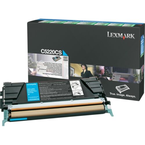 Original Lexmark C5220CS / 0C5220CS Toner cyan