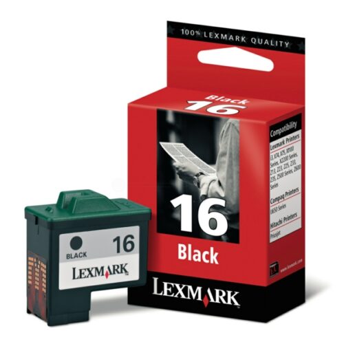 Original Lexmark No 16 / 10N0016E / 10N0016B Tinte schwarz