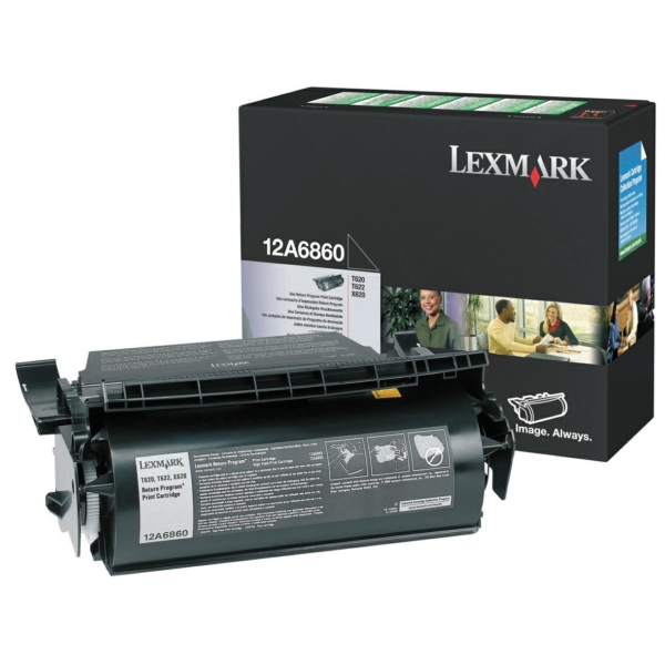 Original Lexmark 12A6860 / 012A6860 Toner schwarz