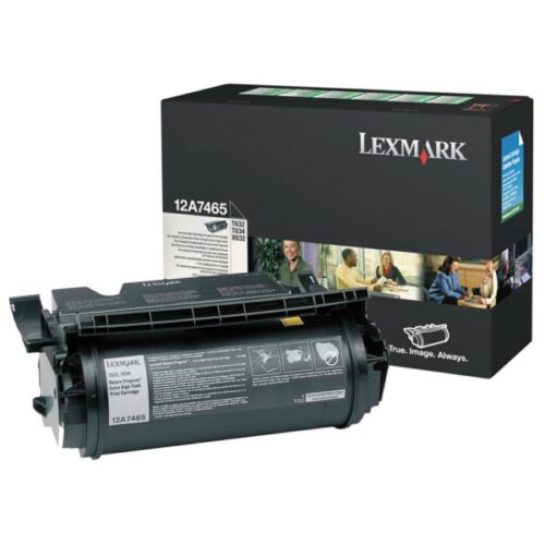 Original Lexmark 12A7465 / 012A7465 Toner schwarz
