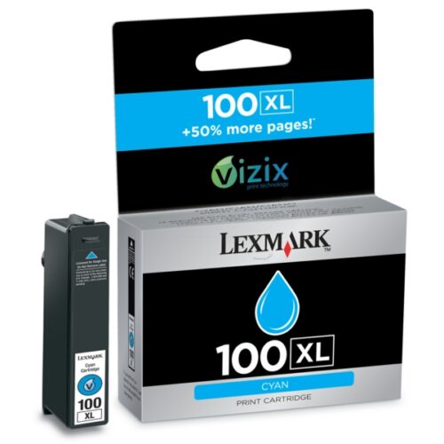 Original Lexmark 100XL / 14N1069E Tinte cyan