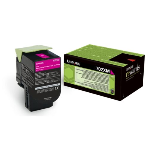 Original Lexmark 702XM / 70C2XM0 Toner magenta