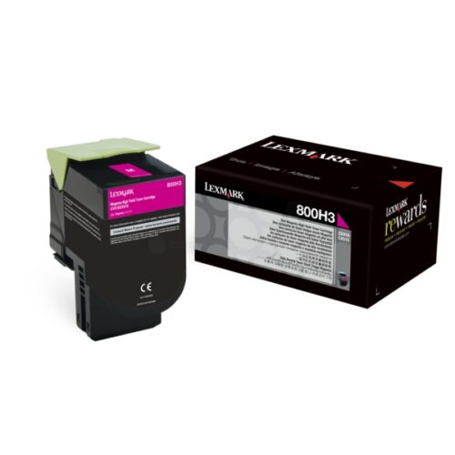 Original Lexmark 800H3 / 80C0H30 Toner magenta