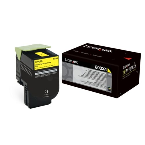 Original Lexmark 800X3 / 80C0X30 Toner magenta