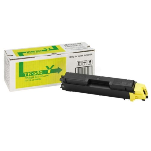 Original Kyocera TK-580Y / 1T02KTANL0 Toner gelb