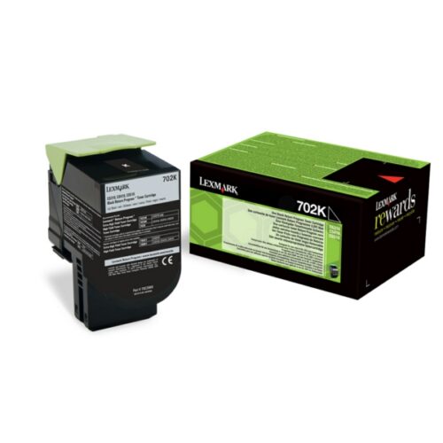 Original Lexmark 702K / 70C20K0 Toner schwarz