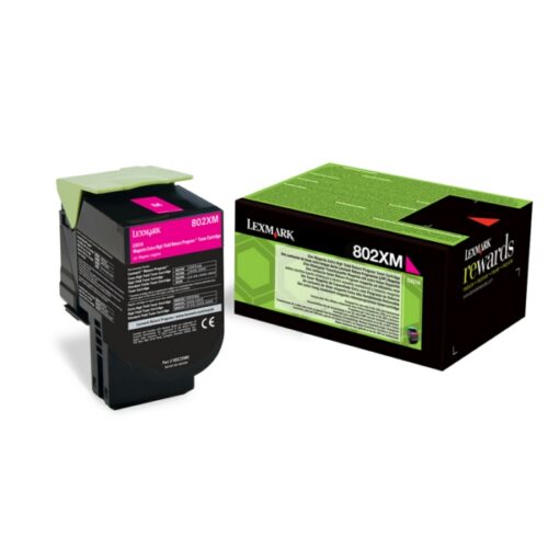 Original Lexmark 802XM / 80C2XM0 Toner magenta