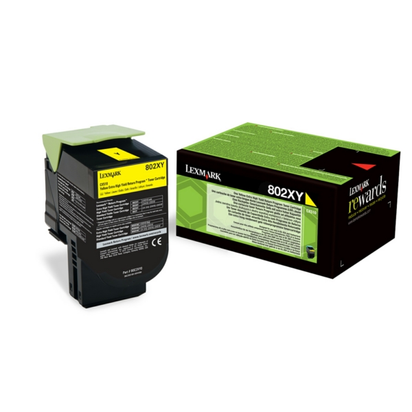 Original Lexmark 802XY / 80C2XY0 Toner gelb