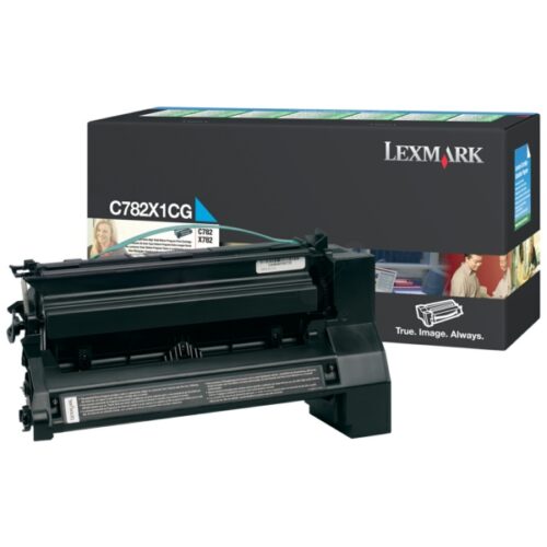 Original Lexmark C782X1CG / 0C782X1CG Toner cyan
