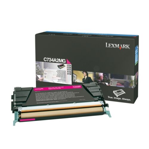 Original Lexmark C734A2MG / 0C734A2MG Toner magenta