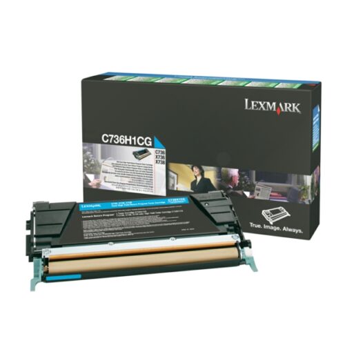Original Lexmark C736H1CG / 0C736H1CG Toner cyan