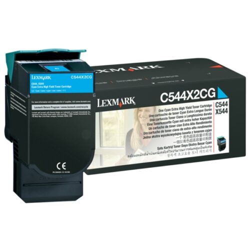 Original Lexmark C544X2CG / 0C544X2CG Toner cyan