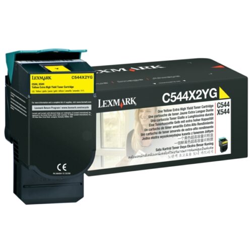 Original Lexmark C544X2YG / 0C544X2YG Toner gelb